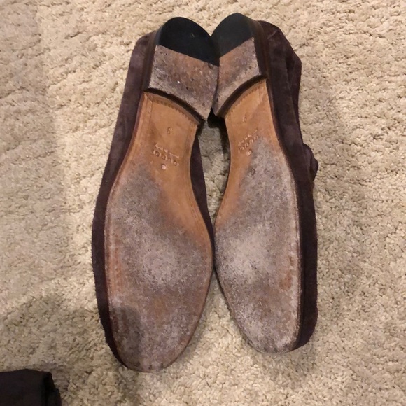Gucci Suede Horsebit Loafers in Cocoa main image 4